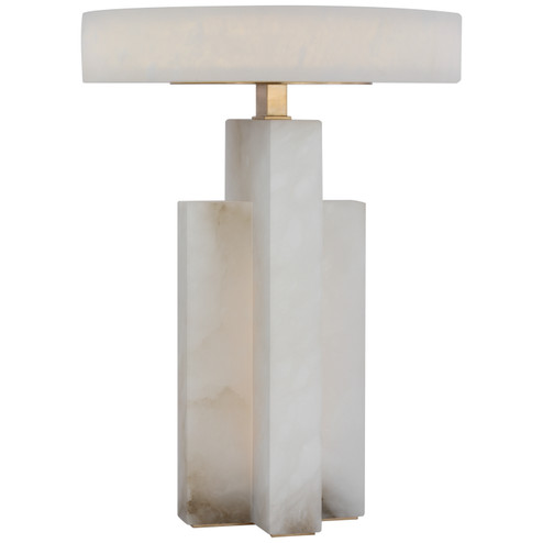 Trancas LED Table Lamp in Alabaster and Brass (268|KW 3922ALB)