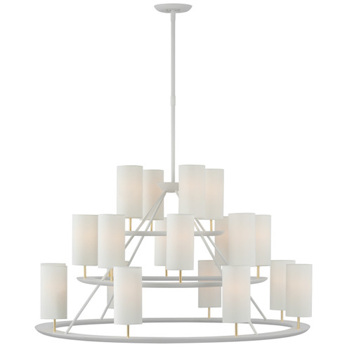 Trevi LED Chandelier in Matte White and Gild (268|ARN 5285WHT/G-L)