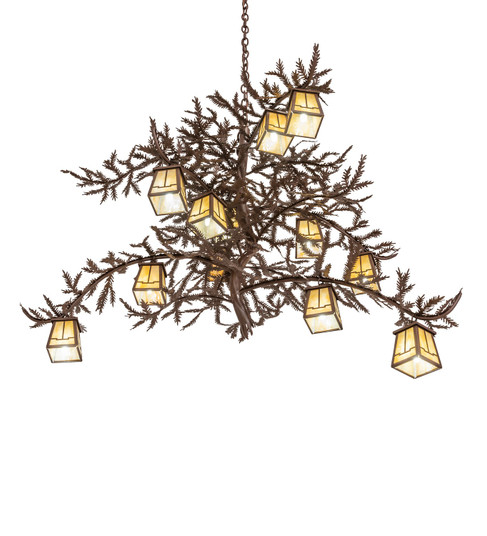 Pine Branch 12 Light Chandelier in Cafe-Noir (57|256238)