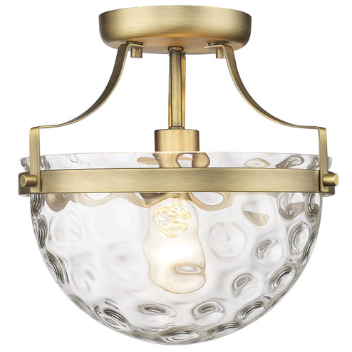 Quinn One Light Semi-Flush Mount in Antique Brass (106|IN60099ATB)