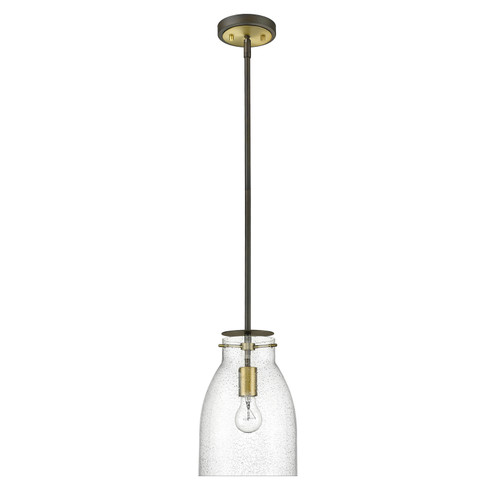 Shelby One Light Pendant in Oil Rubbed Bronze and Antique Brass (106|IN20000ORB)