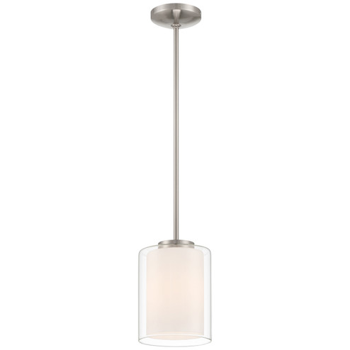 Seville One Light Pendant in Brushed Steel (18|28109-BS/CLOP)