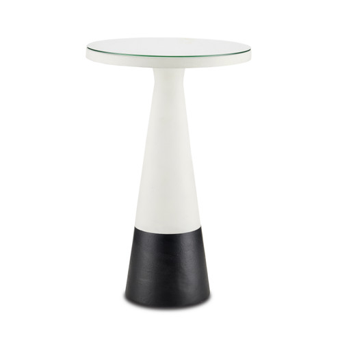 Tondo Accent Table in White/Black (142|4000-0144)