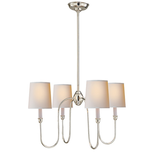 Vendome Four Light Chandelier in Hand-Rubbed Antique Brass (268|TOB 5007HAB-L)