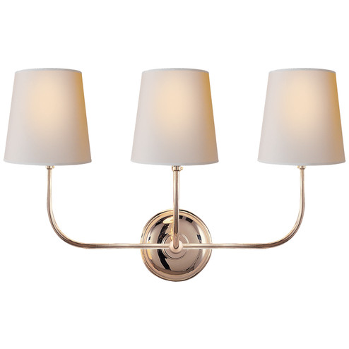 Vendome Three Light Wall Sconce in Hand-Rubbed Antique Brass (268|TOB 2009HAB-L)