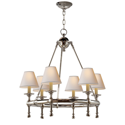 Classic Six Light Chandelier in Hand-Rubbed Antique Brass (268|SL 5814HAB-L)