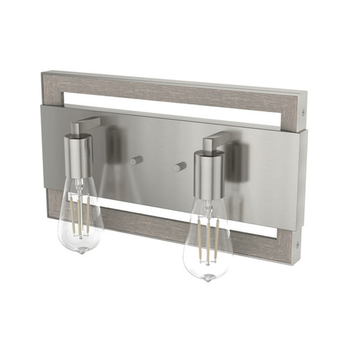 Woodburn Two Light Vanity in Brushed Nickel (47|19861)