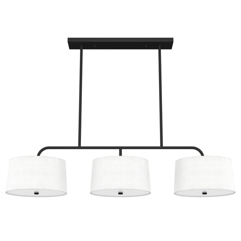 Cottage Hill Six Light Linear Chandelier in Natural Black Iron (47|19181)