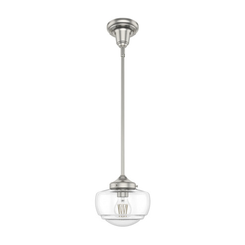 Saddle Creek One Light Mini Pendant in Brushed Nickel (47|19029)