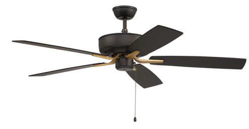 Pro Plus 52 Fan 52''Ceiling Fan in Flat Black/Satin Brass (46|P52FBSB5-52BWNFB)