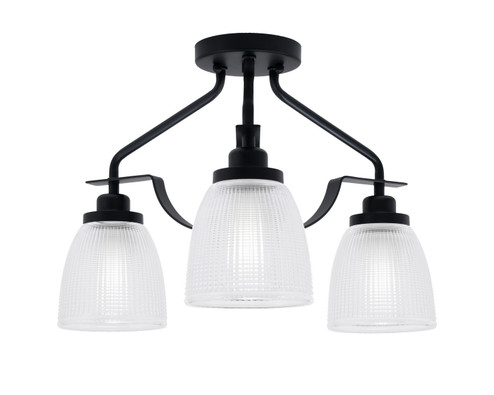 Odyssey Three Light Semi-Flush Mount in Matte Black (200|2607-MB-500)