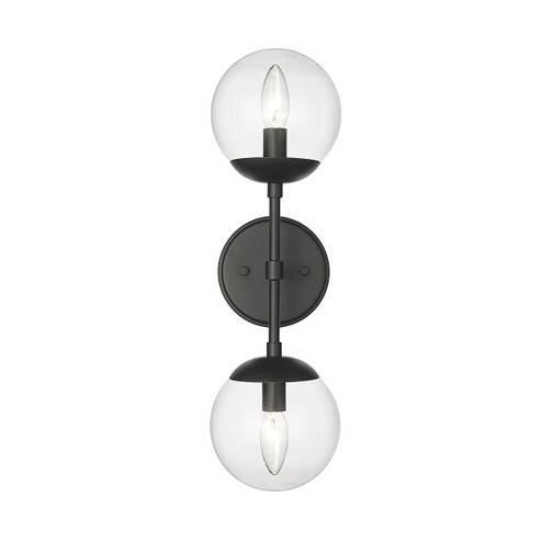 Avell Two Light Wall Sconce in Matte Black (59|8152-MB)