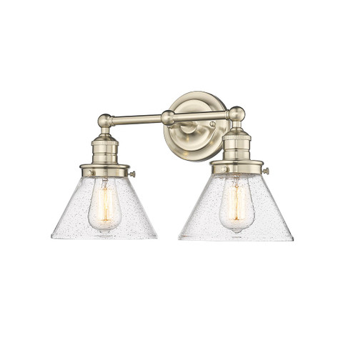 Eyden Two Light Vanity in Modern Gold (59|4142-MG)