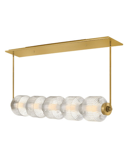 Reign LED Linear Chandelier in Lacquered Brass (138|FR41465LCB)