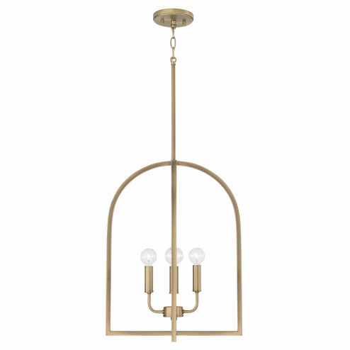 Lawson Four Light Foyer Pendant in Aged Brass (65|548841AD)