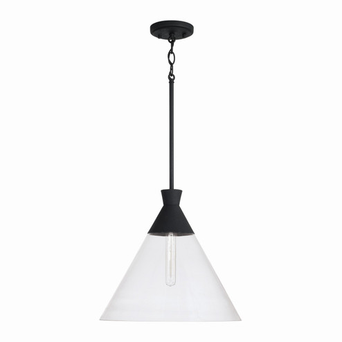 Paloma One Light Pendant in Textured Black (65|350311XK)