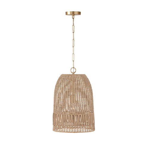 Naomi One Light Pendant in Matte Brass (65|347512MA)