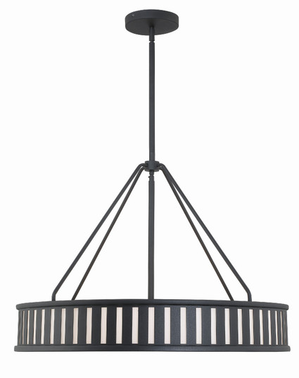 Kendal Six Light Pendant in Black Forged (60|KEN-8306-BF)