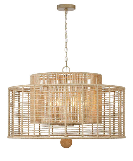 Jayna Eight Light Chandelier in Burnished Silver (60|JAY-A5006-BS)
