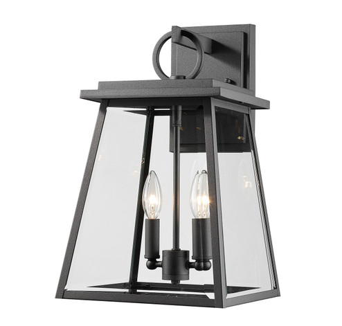 Broughton Two Light Outdoor Wall Mount in Black (224|521M-BK)