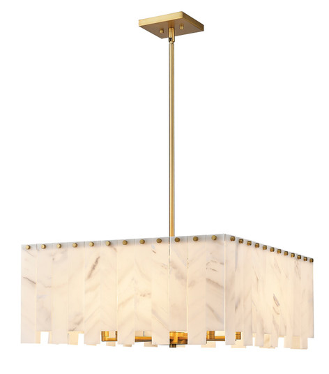 Viviana Eight Light Chandelier in Rubbed Brass (224|345P26-RB)