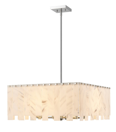 Viviana Eight Light Chandelier in Polished Nickel (224|345P26-PN)