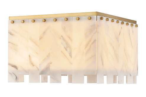 Viviana Six Light Flush Mount in Rubbed Brass (224|345F17-RB)