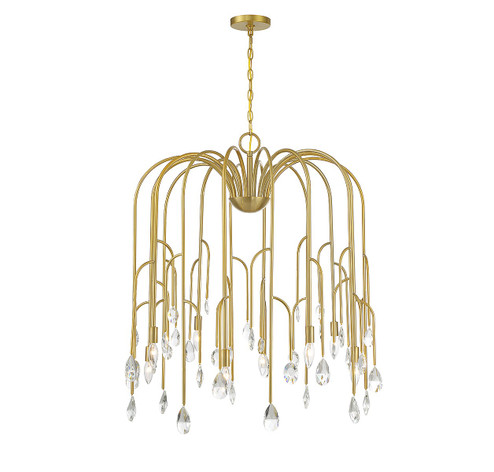 Anholt Eight Light Chandelier in Noble Brass (51|1-6688-8-127)