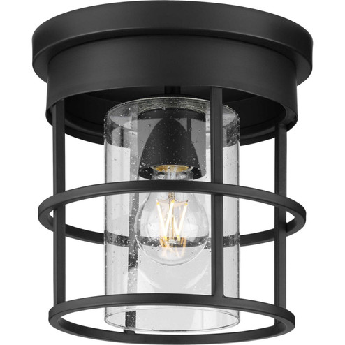 Burgess One Light Flush Mount in Matte Black (54|P350236-31M)