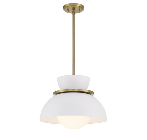 One Light Pendant in Natural Brass (446|M7026NB)