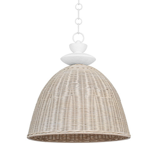 Kahn One Light Pendant in Gesso White (67|F5522-GSW)