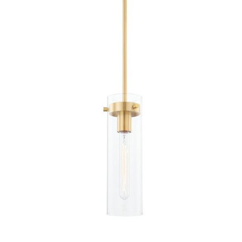 Haisley One Light Pendant in Aged Brass (428|H756701S-AGB)