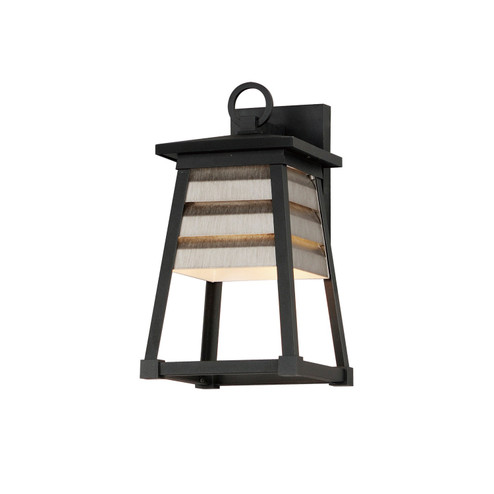 Shutters One Light Outdoor Wall Sconce in Weathered Zinc/Black (16|40632WZBK)