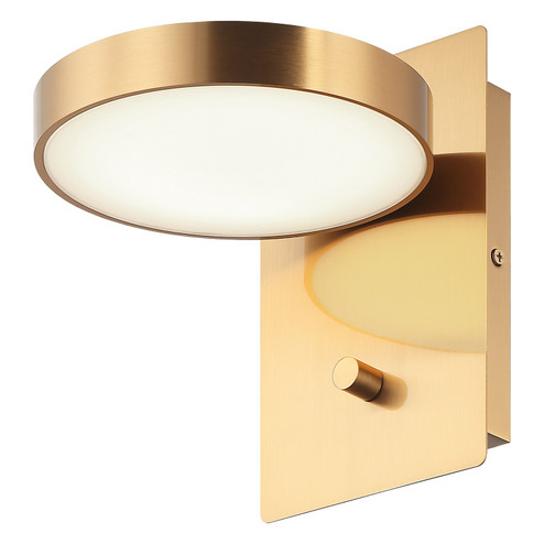 Azton LED Wall Sconce in Aged Gold Brass (423|S01801AG)
