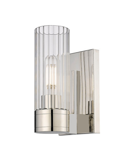 Downtown Urban LED Wall Sconce in Polished Nickel (405|429-1W-PN-G429-8CL)