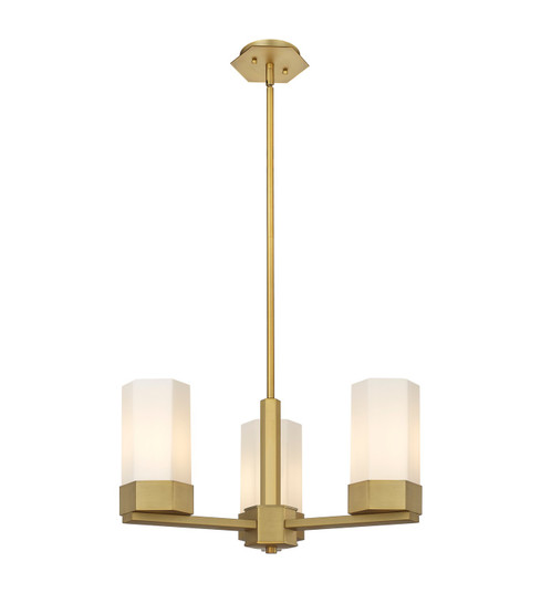 Downtown Urban LED Pendant in Brushed Brass (405|427-3CR-BB-G427-9WH)