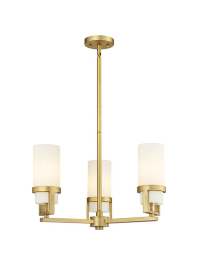 Downtown Urban LED Pendant in Brushed Brass (405|426-3CR-BB-G426-8WH)