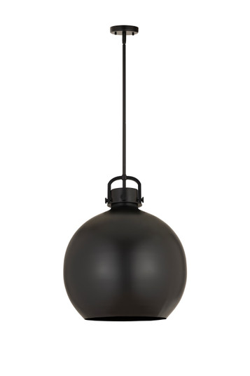 Downtown Urban One Light Pendant in Matte Black (405|410-1SL-BK-M410-18BK)