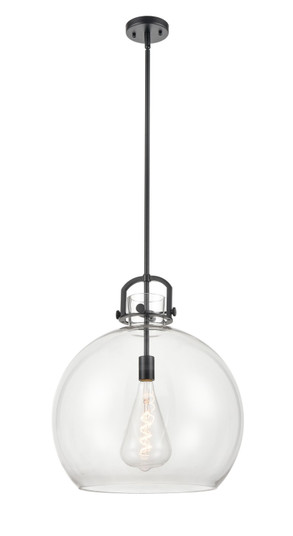 Downtown Urban One Light Pendant in Matte Black (405|410-1SL-BK-G410-18CL)