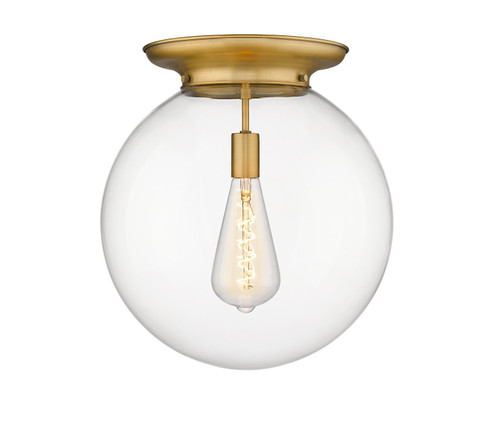 Essex One Light Flush Mount in Brushed Brass (405|221-1F-BB-G202-16)