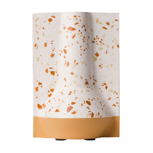 Urbino Vase in White Terrazzo/Terracotta (137|445VA09C)