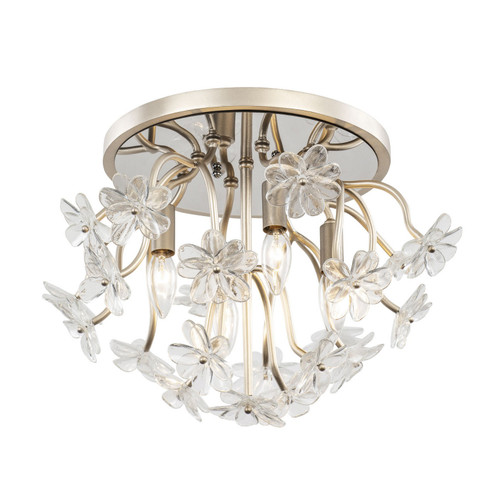 Wildflower Four Light Semi-Flush Mount in Gold Dust/Artifact (137|378S04GDAR)