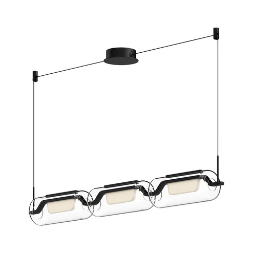 Hilo LED Linear Pendant in Black (347|LP28543-BK)