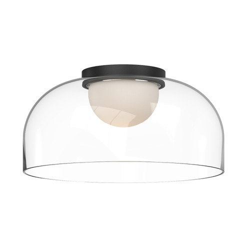 Cedar LED Flush Mount in Black/Clear (347|FM52512-BK/CL)