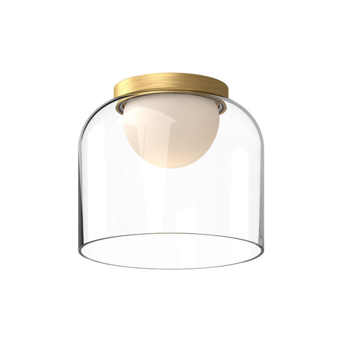 Cedar LED Flush Mount in Brushed Gold/Clear (347|FM52508-BG/CL)