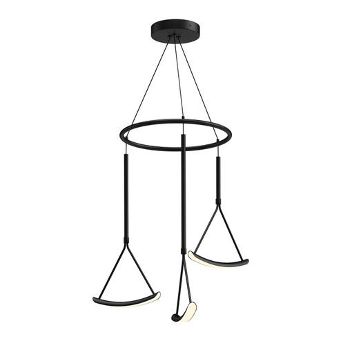 Mobil LED Chandelier in Black (347|CH81527-BK)