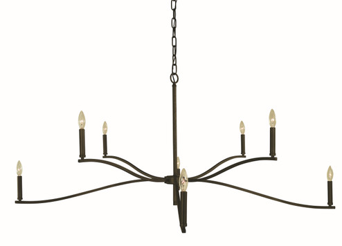 Bridgeport Eight Light Foyer Chandelier in Iron (8|L1194 IRON)