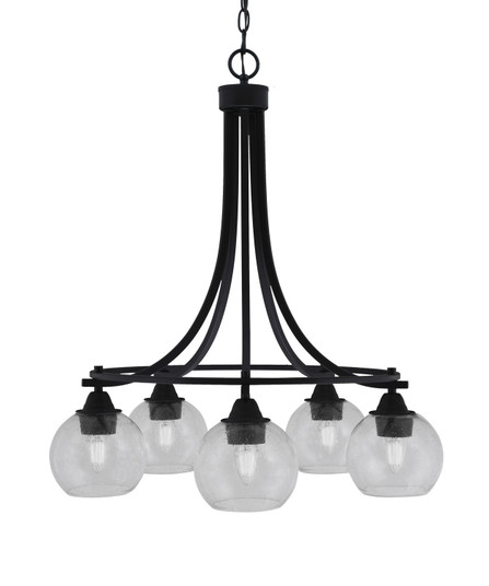 Paramount Five Light Chandelier in Matte Black (200|3415-MB-4100)