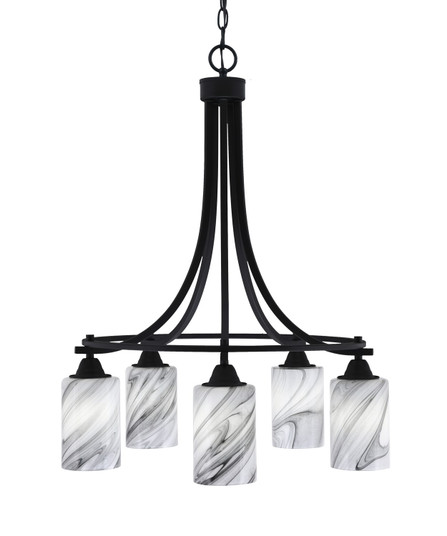 Paramount Five Light Chandelier in Matte Black (200|3415-MB-3009)