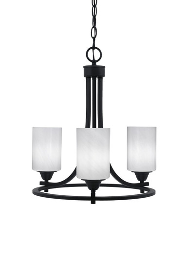 Paramount Three Light Chandelier in Matte Black (200|3403-MB-3001)